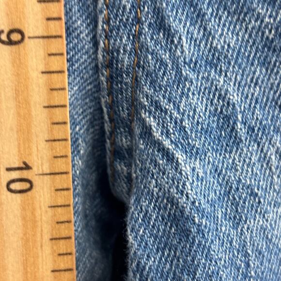Madewell Womens Classic Straight Leopard Stripe Mob Wife Denim Jeans Size 26 - Picture 6 of 11